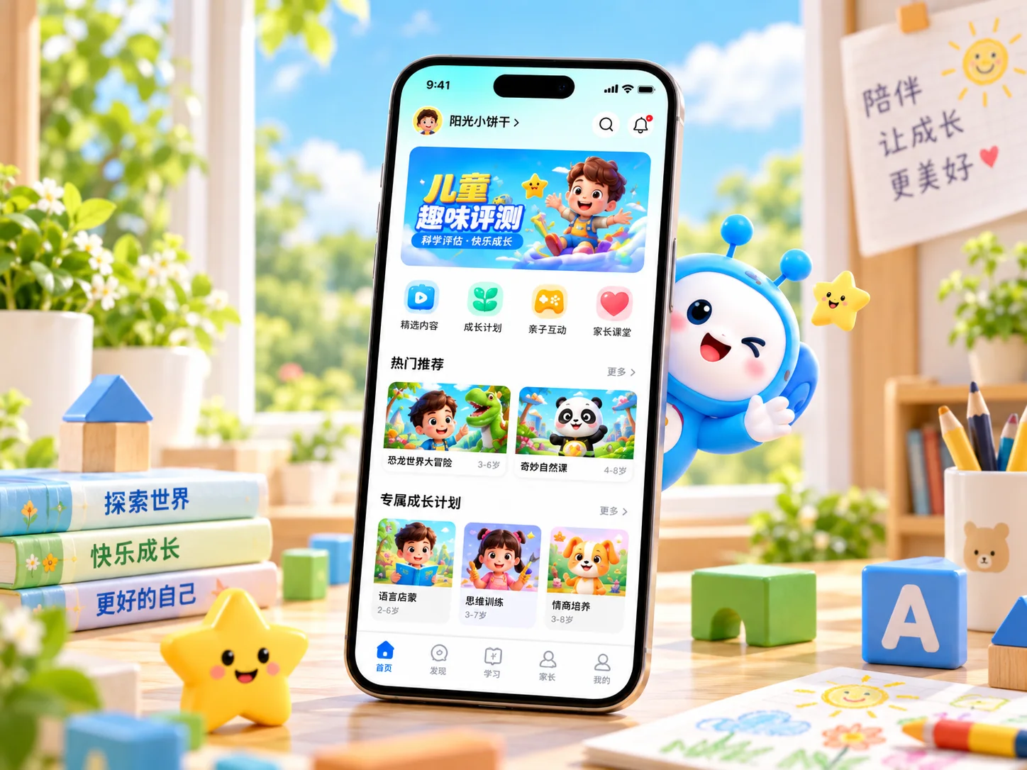 蓝蜗蜗 APP 产品概念示意，非实机界面